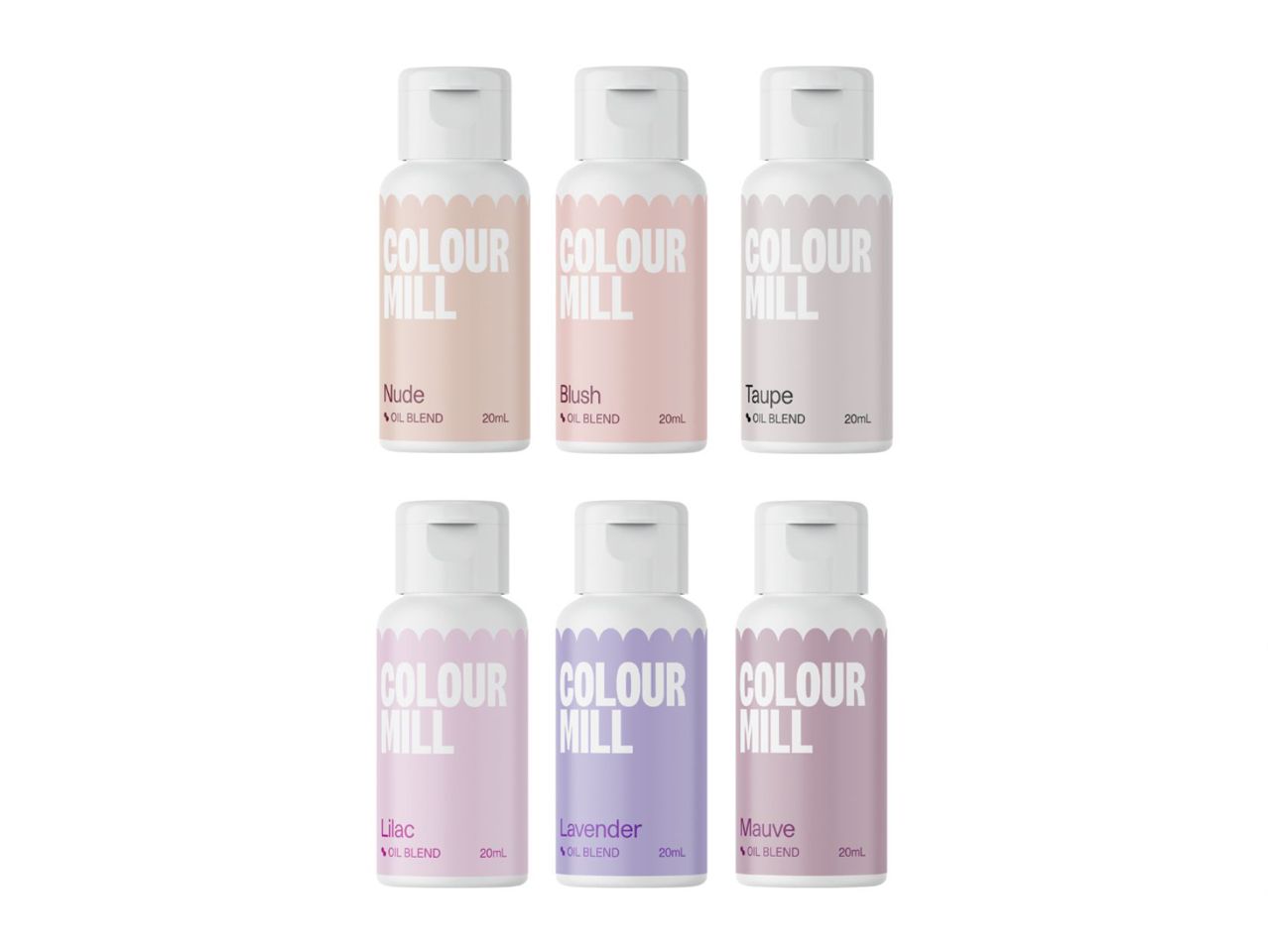 Colour Mill Oil Blend Bridal-Set / 6 Stk. - Lebensmittelfarben Sugar Sweet Kitchen