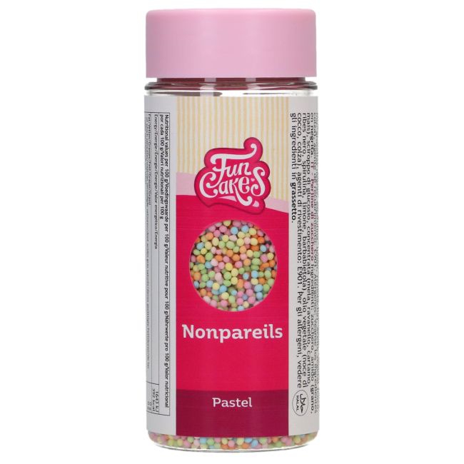 FunCakes Nonpareils Zuckerperlen Pastell / 80g - Sugar Sweet Kitchen