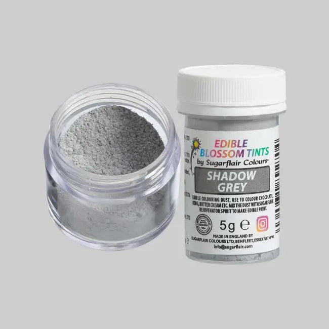 45 leuchtende Sugarflair Blossom Tint Dust - Puderfarben - Shadow Grey - Lebensmittelfarben Sugar Sweet Kitchen