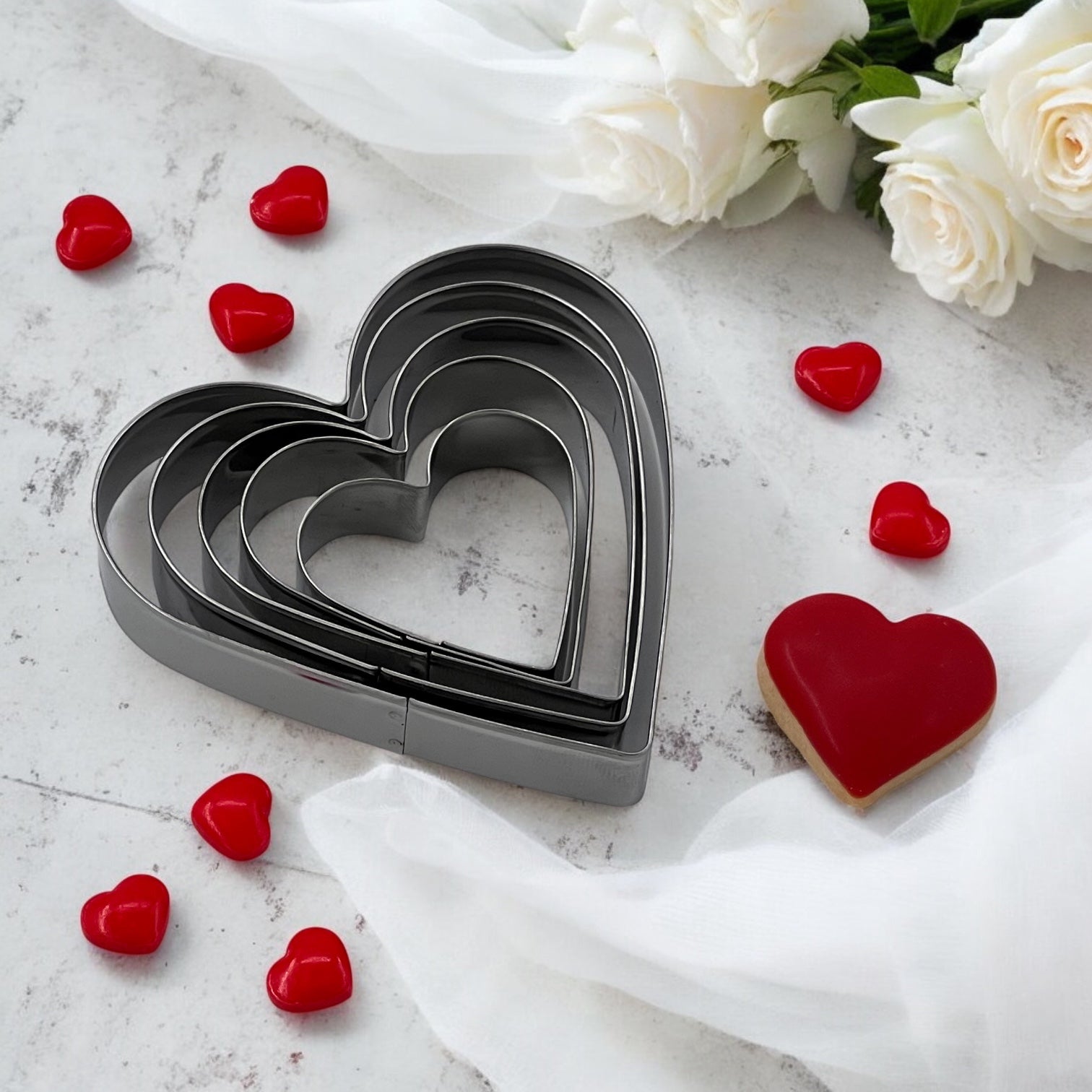 Ausstecher Set Herz 2 / ink. Rezept - Bundle Sugar Sweet Kitchen