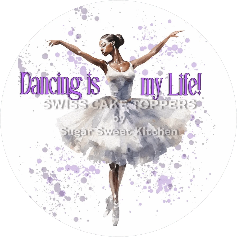 Besonderer Tanz-Tortenaufleger10 - personalisierbar - Fondant- Torten- & Cupcakeaufleger Sugar Sweet Kitchen