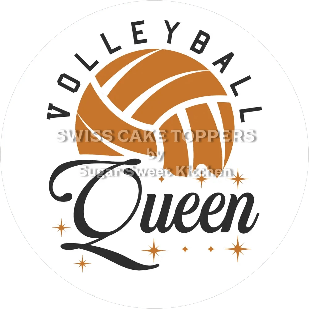 Besonderer Volleyball-Tortenaufleger8 - personalisierbar - Fondant- Torten- & Cupcakeaufleger Sugar Sweet Kitchen
