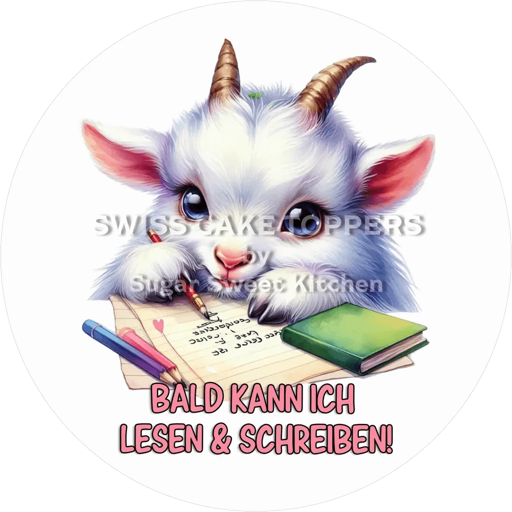 Bezaubernder Schulanfang-Tortenaufleger9 - personalisierbar - Fondant- Torten- & Cupcakeaufleger Sugar Sweet Kitchen