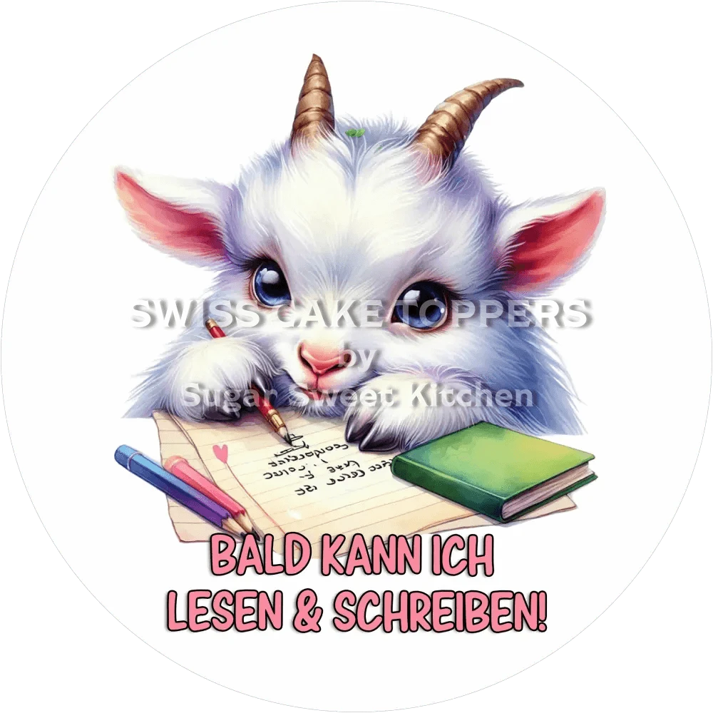 Bezaubernder Schulanfang-Tortenaufleger9 - personalisierbar - Fondant- Torten- & Cupcakeaufleger Sugar Sweet Kitchen