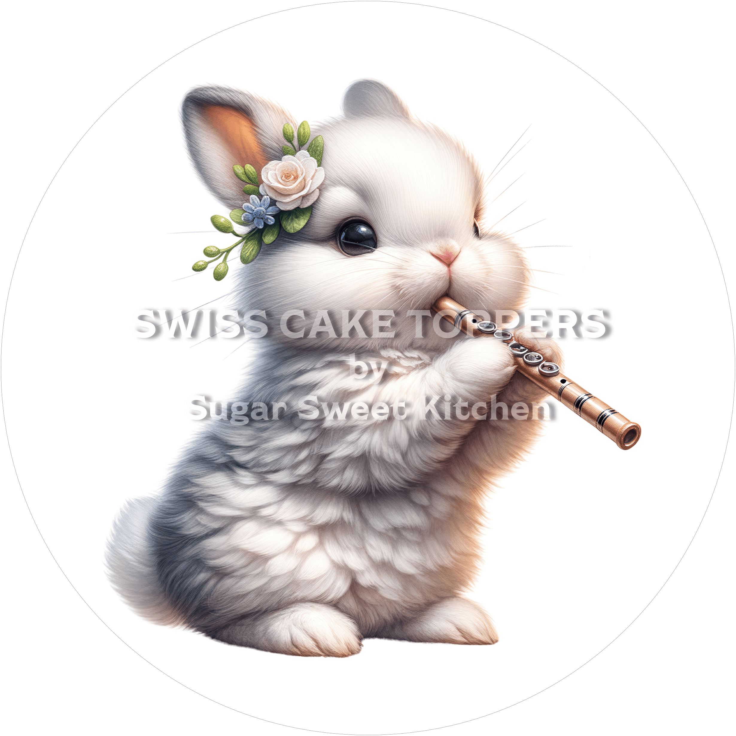 Bezaubernder Tortenaufleger Musik18 - personalisierbar - Fondant- Torten- & Cupcakeaufleger Sugar Sweet Kitchen