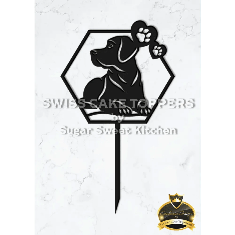 Cake Topper ’Bester Freund’ - Acryl Schwarz - Sugar Sweet Kitchen