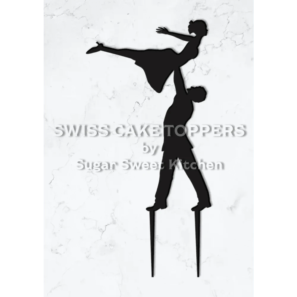 Cake Topper ’Dance Fever’ - Acryl Schwarz - Sugar Sweet Kitchen
