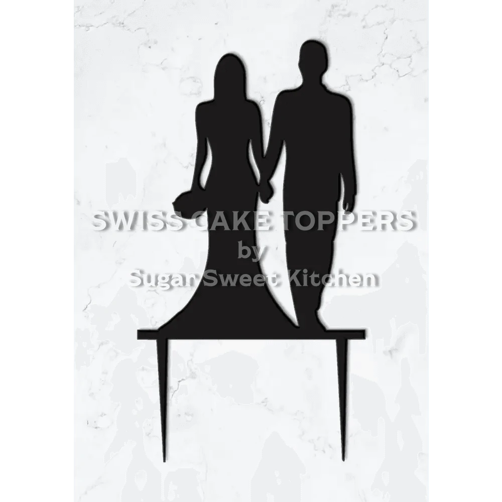 Cake Topper ’Ewige Liebe’ - Acryl Schwarz - Sugar Sweet Kitchen