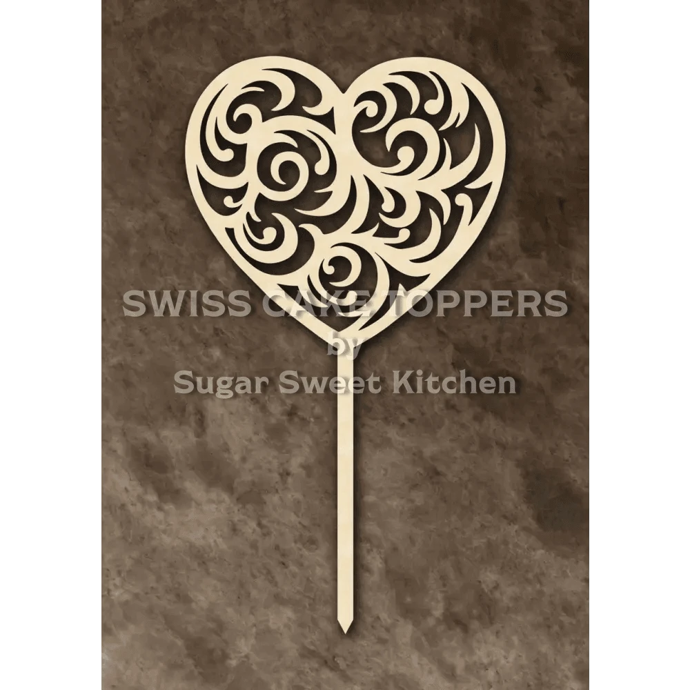 Cake Topper ’Herzstück’ - Holz - Sugar Sweet Kitchen