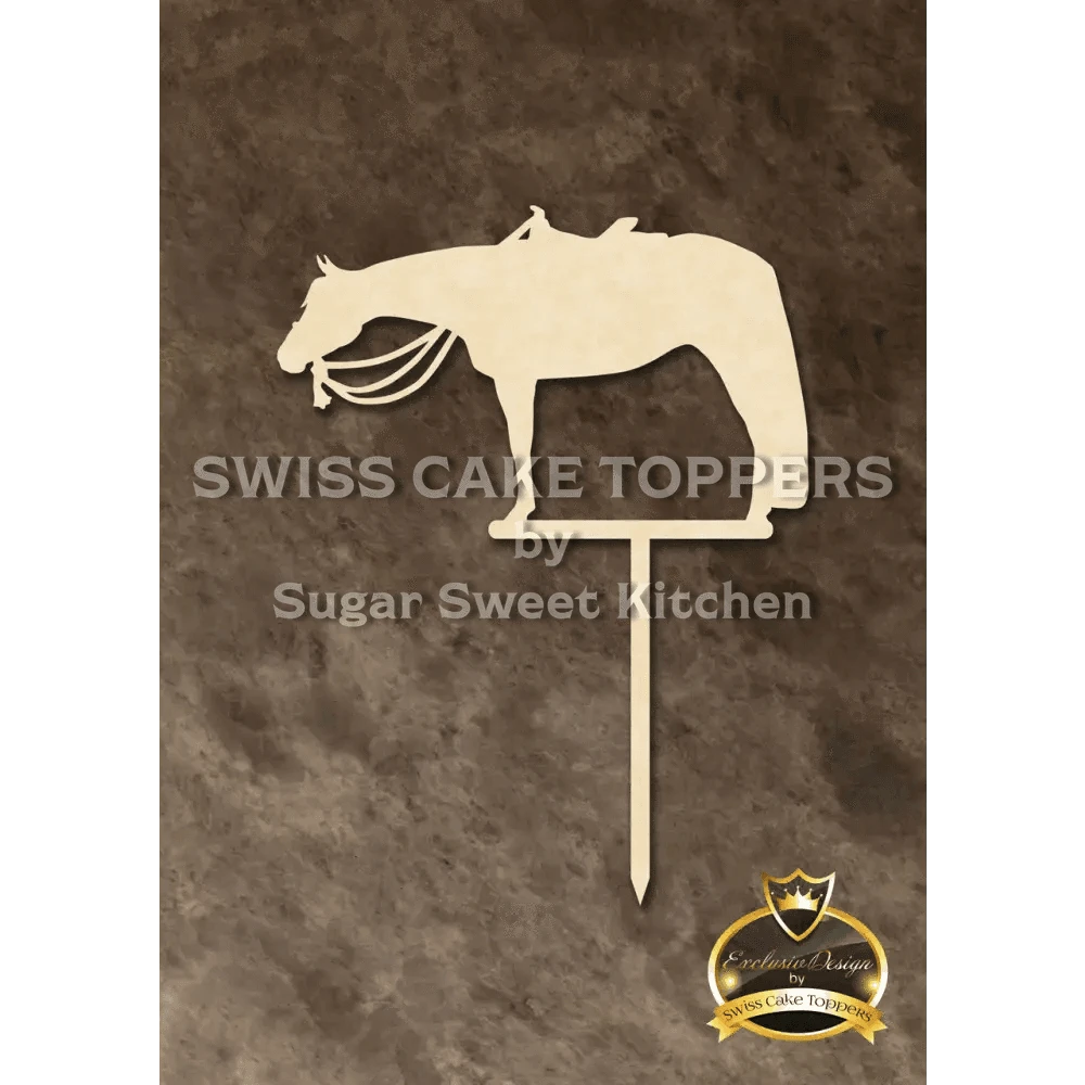 Cake Topper ’Pleasure Horse’ - Holz - Sugar Sweet Kitchen