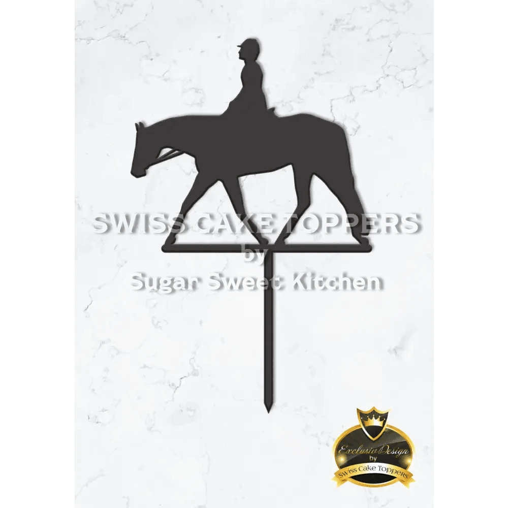 Cake Topper ’Riders Dream’ - Acryl Schwarz - Sugar Sweet Kitchen