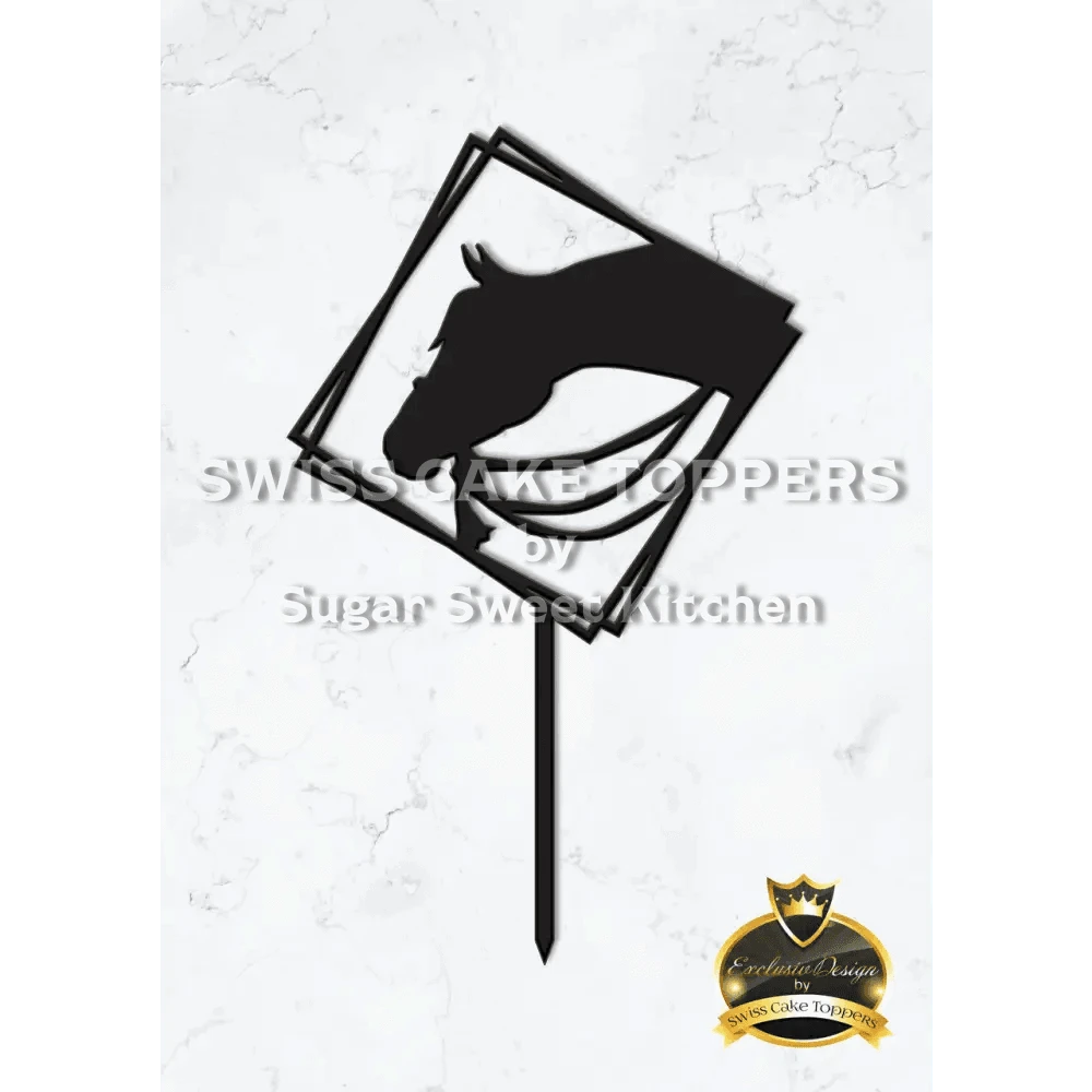 Cake Topper ’Riders Dream’ - Acryl Schwarz - Sugar Sweet Kitchen