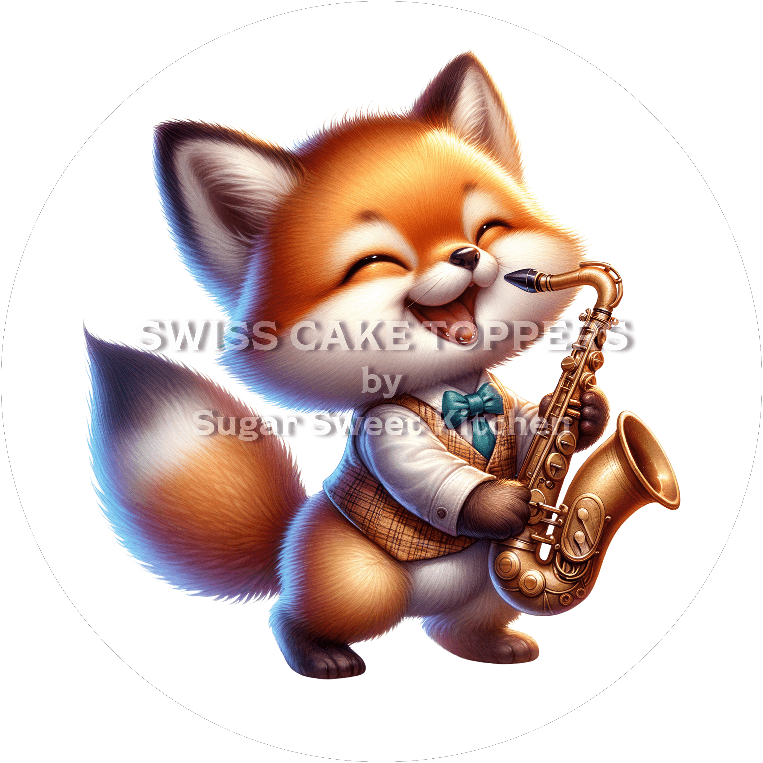 Charmanter Tortenaufleger Musik20 - personalisierbar - Fondant- Torten- & Cupcakeaufleger Sugar Sweet Kitchen