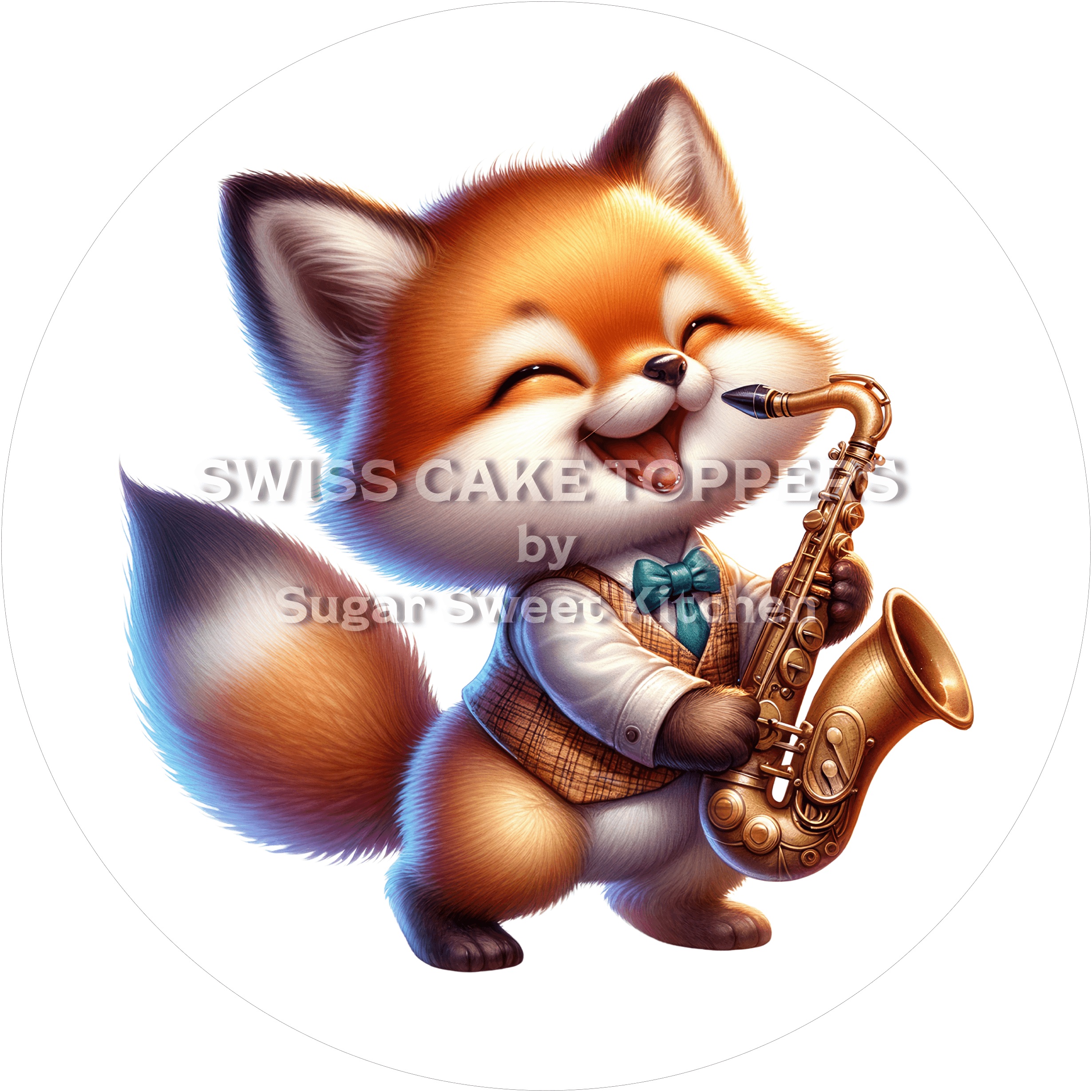 Charmanter Tortenaufleger Musik20 - personalisierbar - Fondant- Torten- & Cupcakeaufleger Sugar Sweet Kitchen
