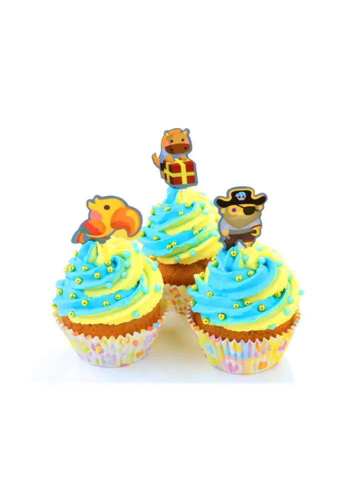 CM Cupcake Dekor-Set ’Piraten’ / 36tlg. - Dekorationen nicht essbar Sugar Sweet Kitchen