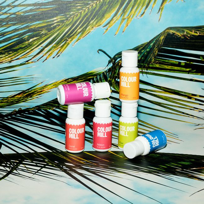 Colour Mill Oil Blend Tropical-Set / 6 Stk. - Lebensmittelfarben Sugar Sweet Kitchen
