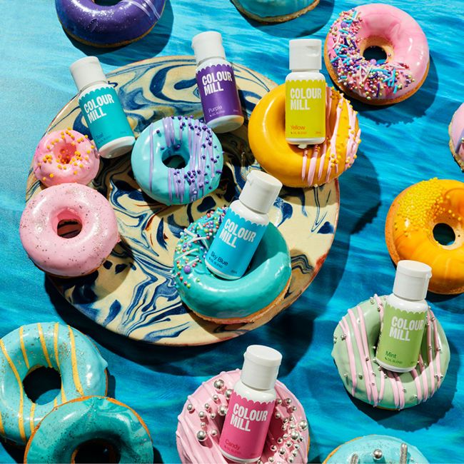 Colour Mill Oil Pool Party-Set / 6 Stk. - Lebensmittelfarben Sugar Sweet Kitchen