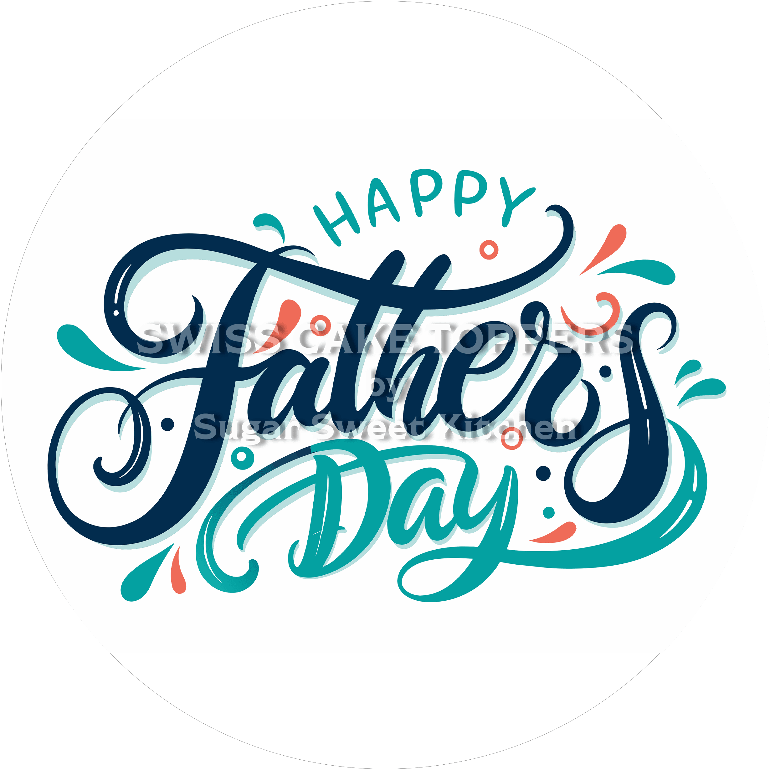 Cooler Tortenaufleger zum Vatertag11 - personalisierbar - Fondant- Torten- & Cupcakeaufleger Sugar Sweet Kitchen