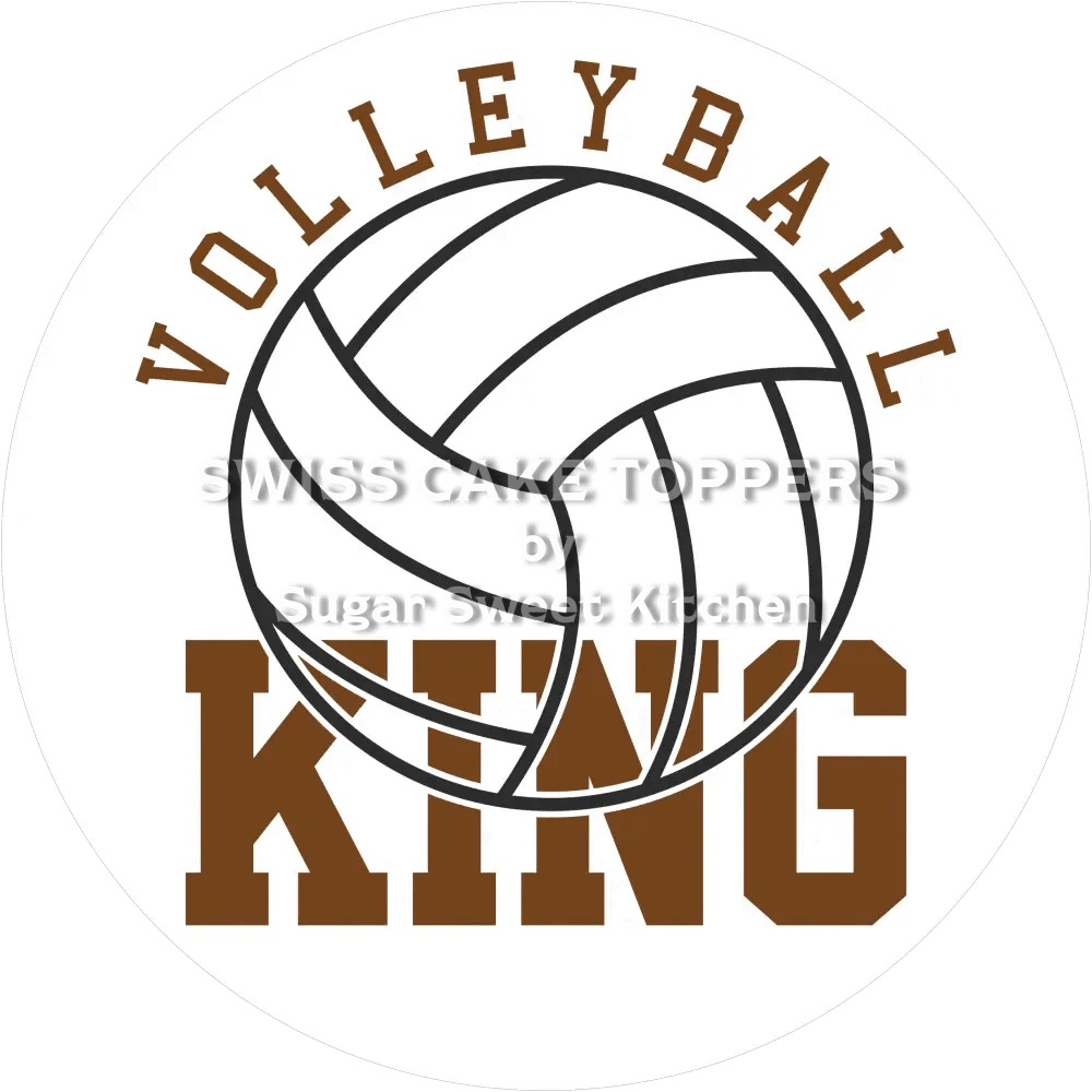 Cooler Volleyball-Tortenaufleger12 - personalisierbar - Fondant- Torten- & Cupcakeaufleger Sugar Sweet Kitchen