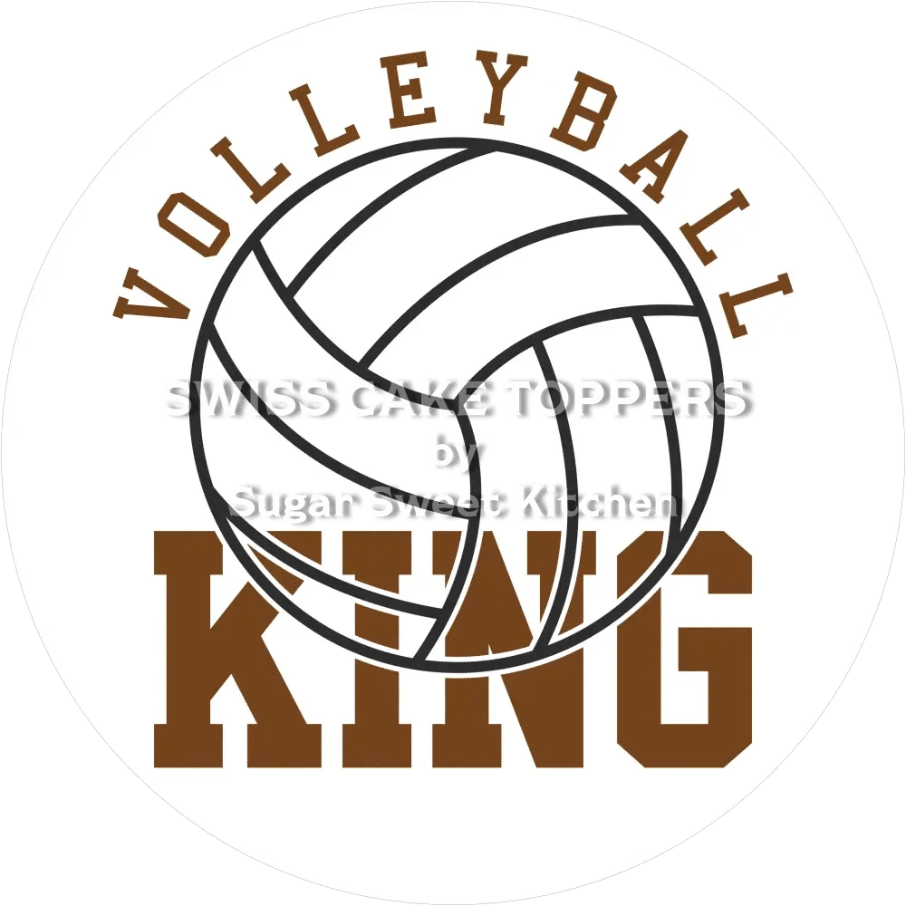 Cooler Volleyball-Tortenaufleger12 - personalisierbar - Fondant- Torten- & Cupcakeaufleger Sugar Sweet Kitchen