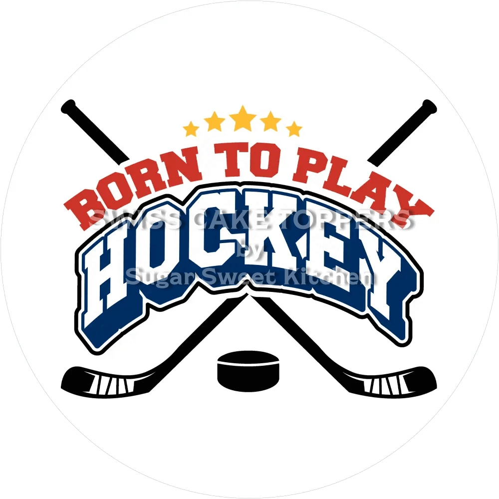 Einmaliger Eishockey-Tortenaufleger3 - personalisierbar - Fondant- Torten- & Cupcakeaufleger Sugar Sweet Kitchen