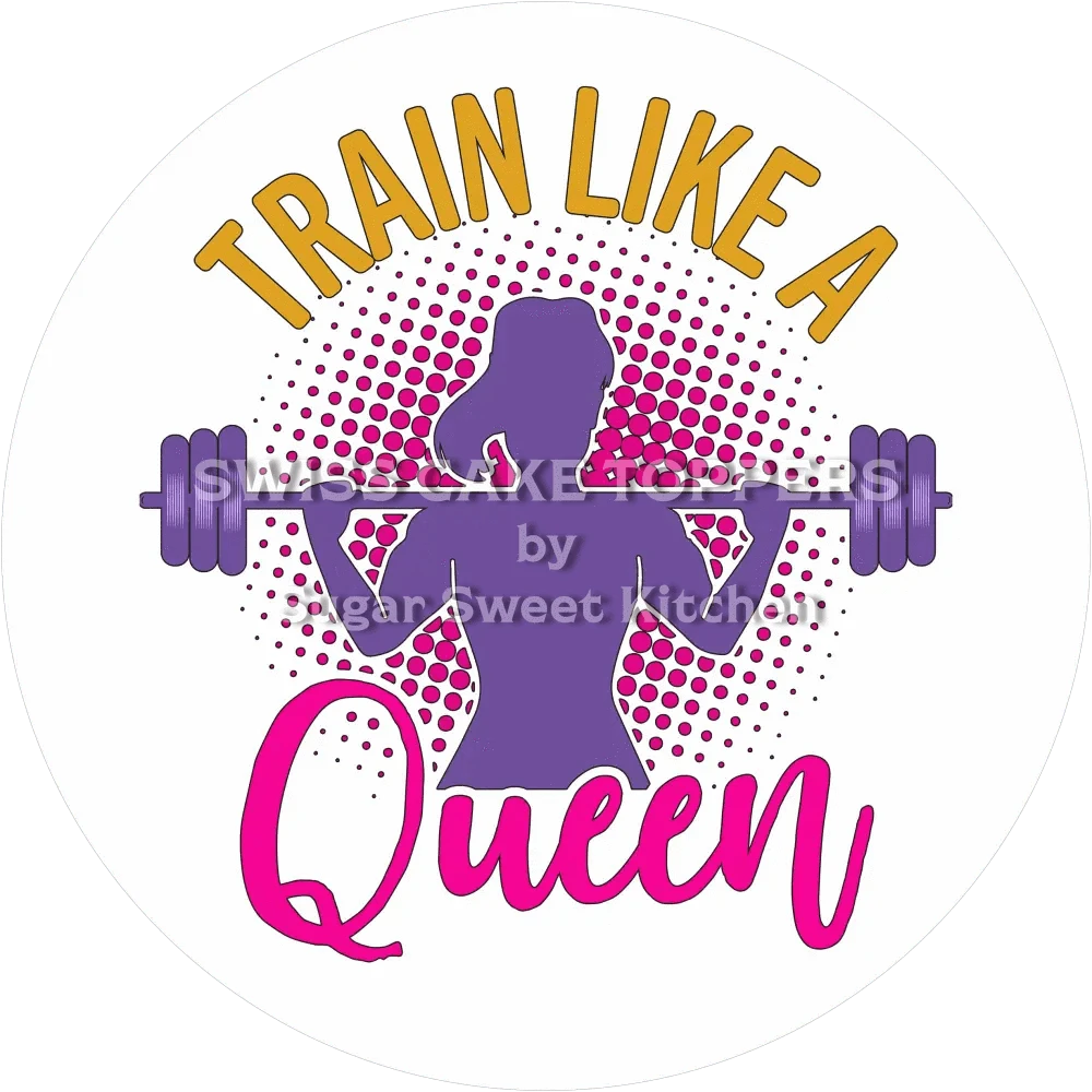 Einmaliger Gym-Tortenauflege10 - personalisierbar - Fondant- Torten- & Cupcakeaufleger Sugar Sweet Kitchen
