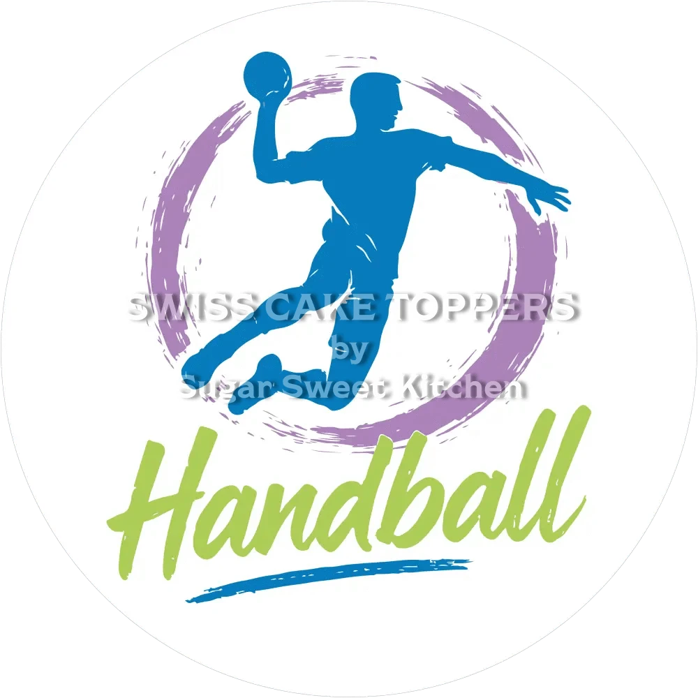 Einmaliger Handball-Tortenaufleger5 - personalisierbar - Fondant- Torten- & Cupcakeaufleger Sugar Sweet Kitchen