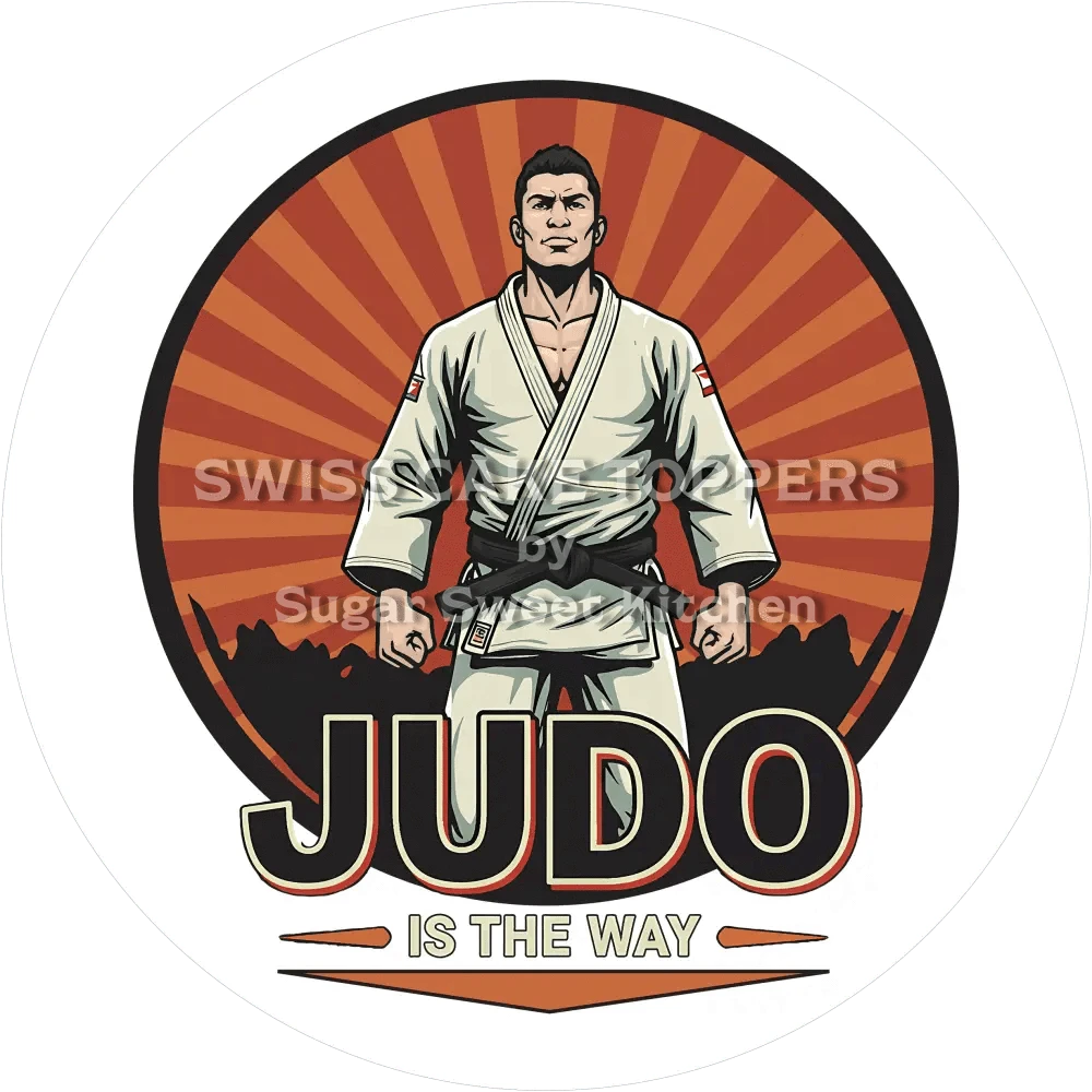 Einmaliger Judo-Tortenaufleger4 - personalisierbar - Fondant- Torten- & Cupcakeaufleger Sugar Sweet Kitchen