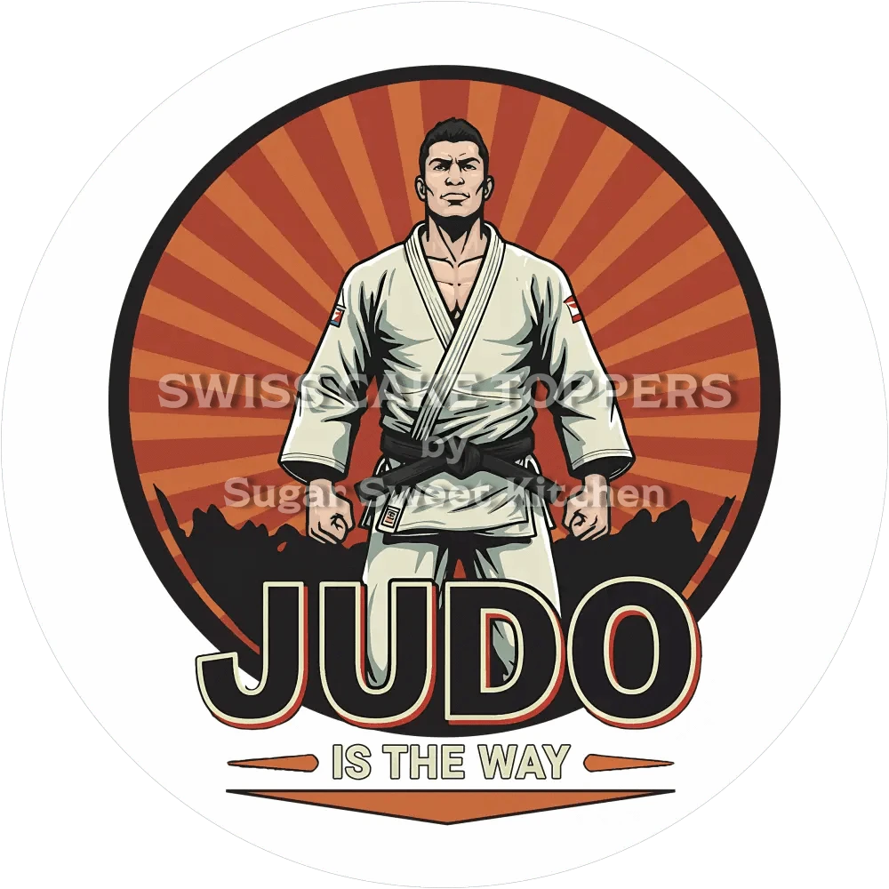 Einmaliger Judo-Tortenaufleger4 - personalisierbar - Fondant- Torten- & Cupcakeaufleger Sugar Sweet Kitchen