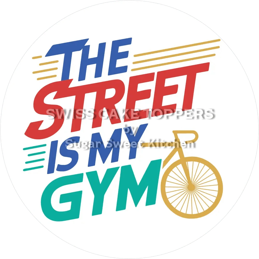 Einmaliger Radsport-Tortenaufleger2 - personalisierbar - Fondant- Torten- & Cupcakeaufleger Sugar Sweet Kitchen