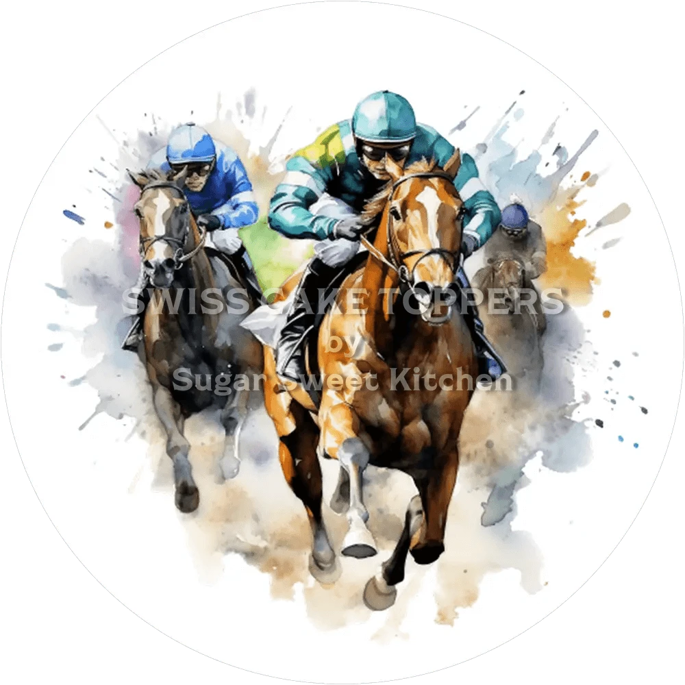 Einmaliger Reiter-Tortenaufleger1 - personalisierbar - Fondant- Torten- & Cupcakeaufleger Sugar Sweet Kitchen