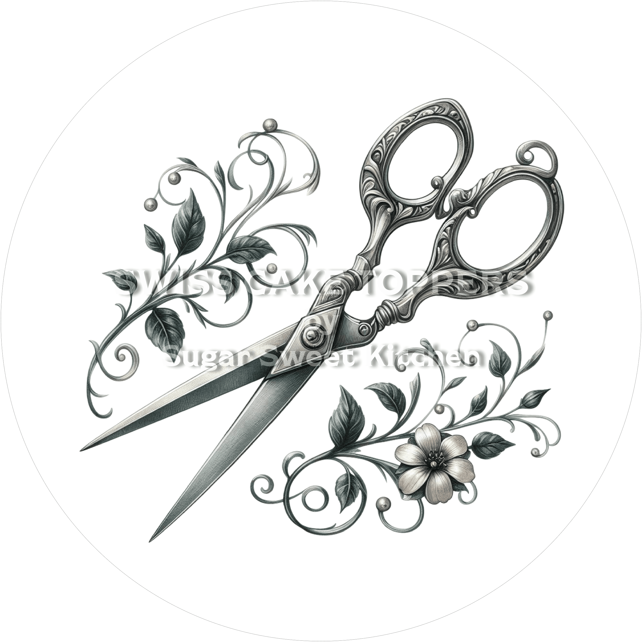 Einmaliger Tortenaufleger für Näher/innen3 - personalisierbar - Fondant- Torten- & Cupcakeaufleger Sugar Sweet Kitchen