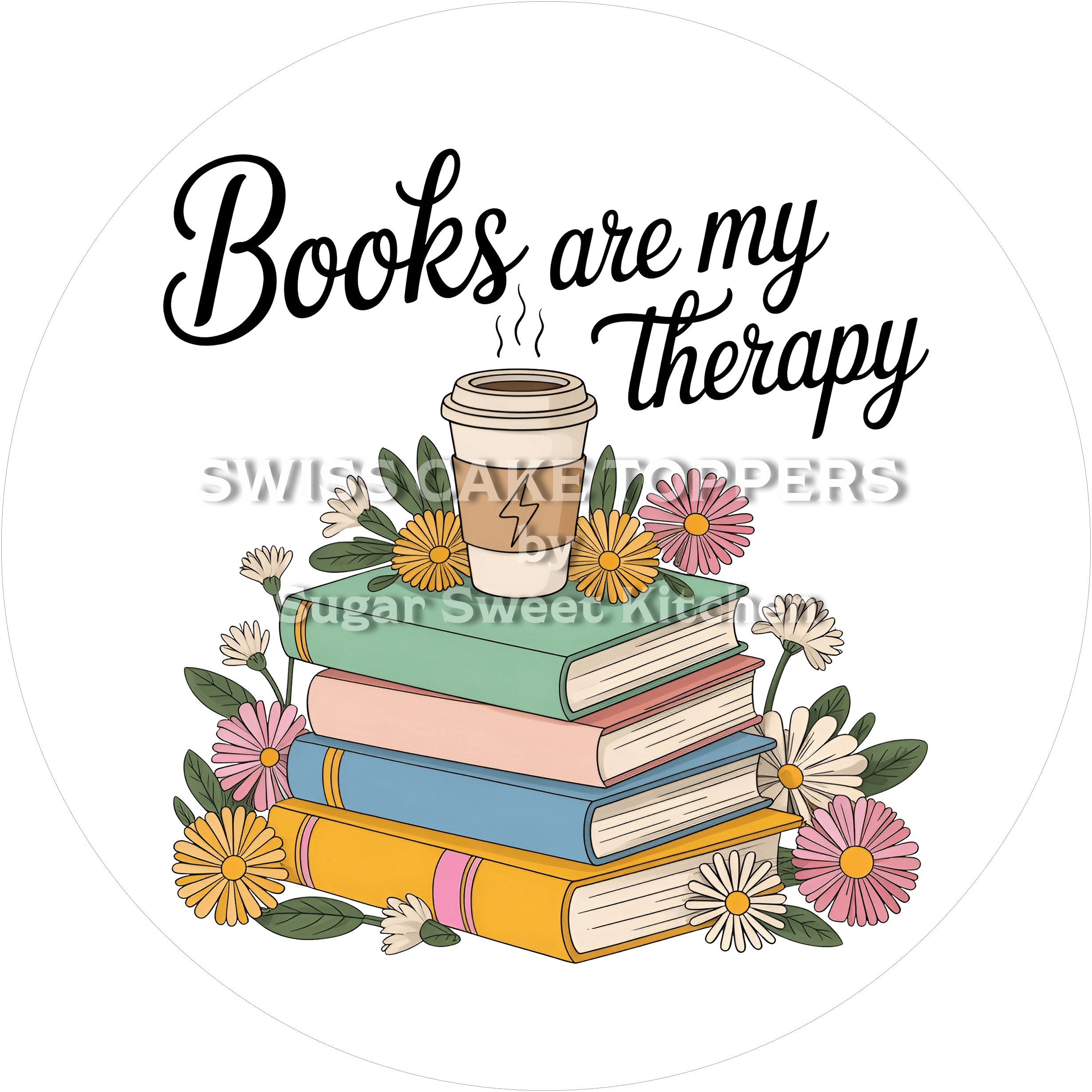 Einmaliger Tortenaufleger Lesen8 - personalisierbar - Fondant- Torten- & Cupcakeaufleger Sugar Sweet Kitchen