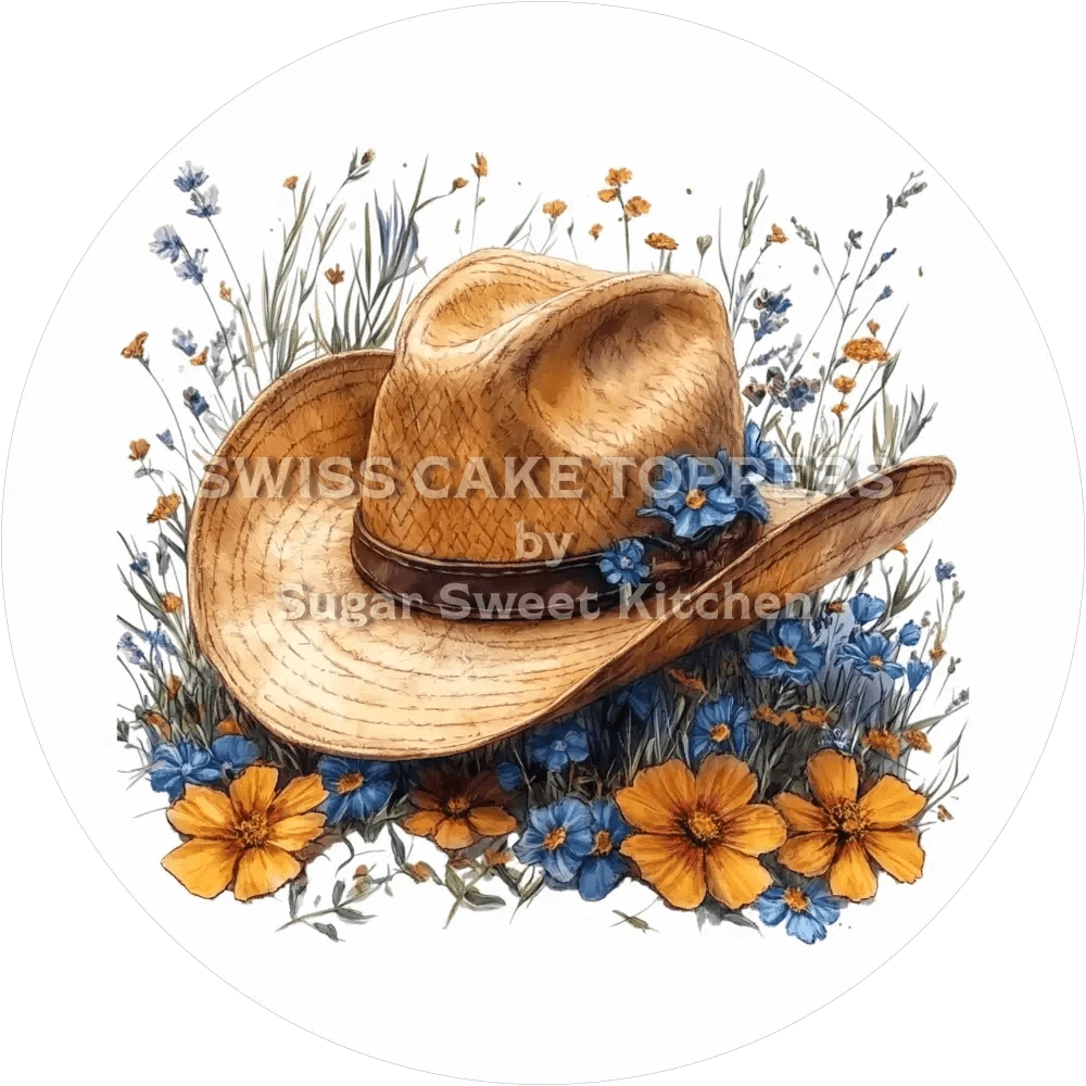 Einmaliger Western-Tortenaufleger6 - personalisierbar - Fondant- Torten- & Cupcakeaufleger Sugar Sweet Kitchen