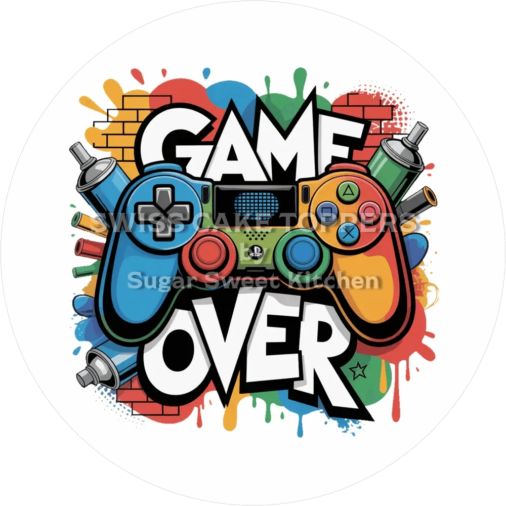 Einzigartiger Gaming-Tortenaufleger3 - personalisierbar - Fondant- Torten- & Cupcakeaufleger Sugar Sweet Kitchen