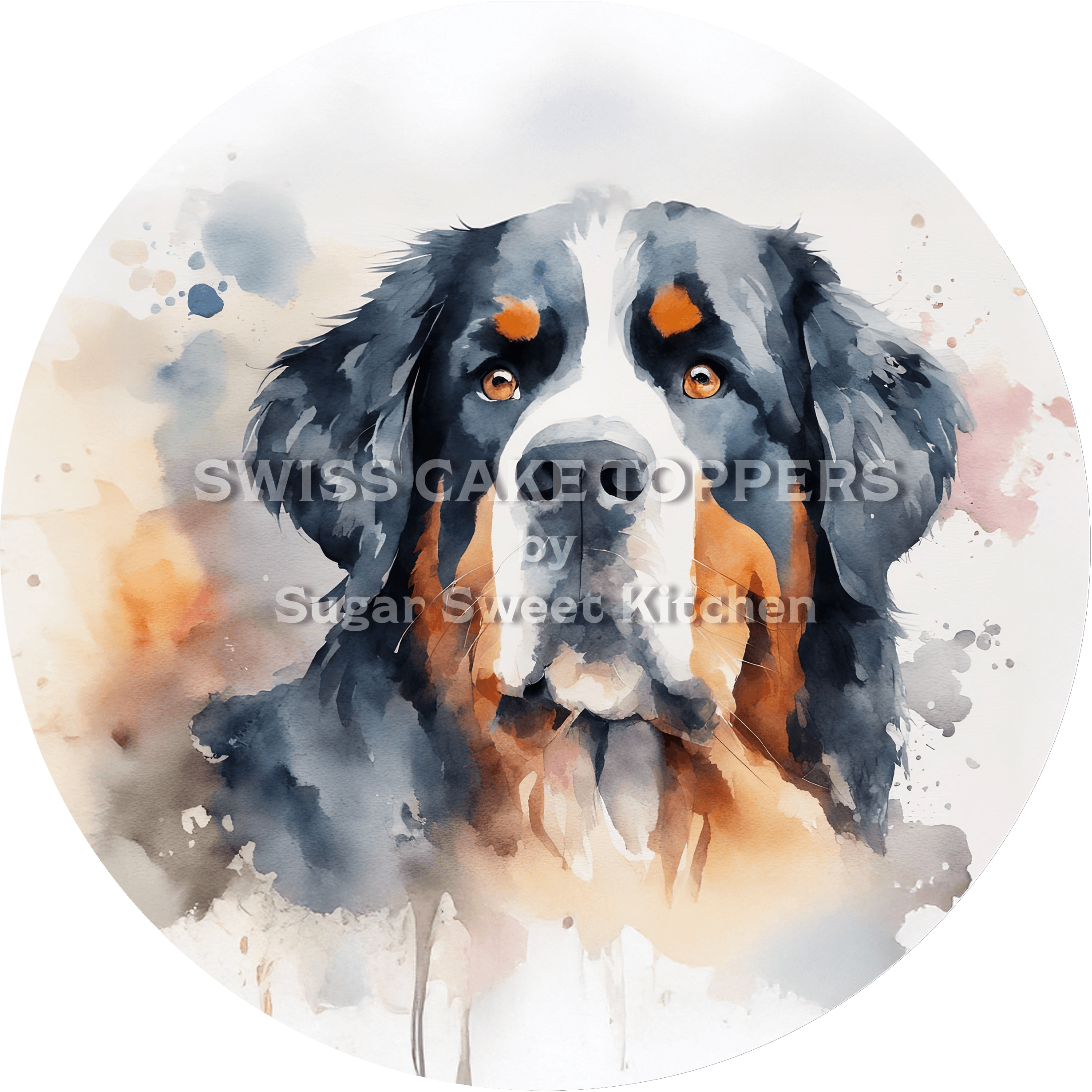 Einzigartiger Hunde-Tortenaufleger10 - personalisierbar - Fondant- Torten- & Cupcakeaufleger Sugar Sweet Kitchen