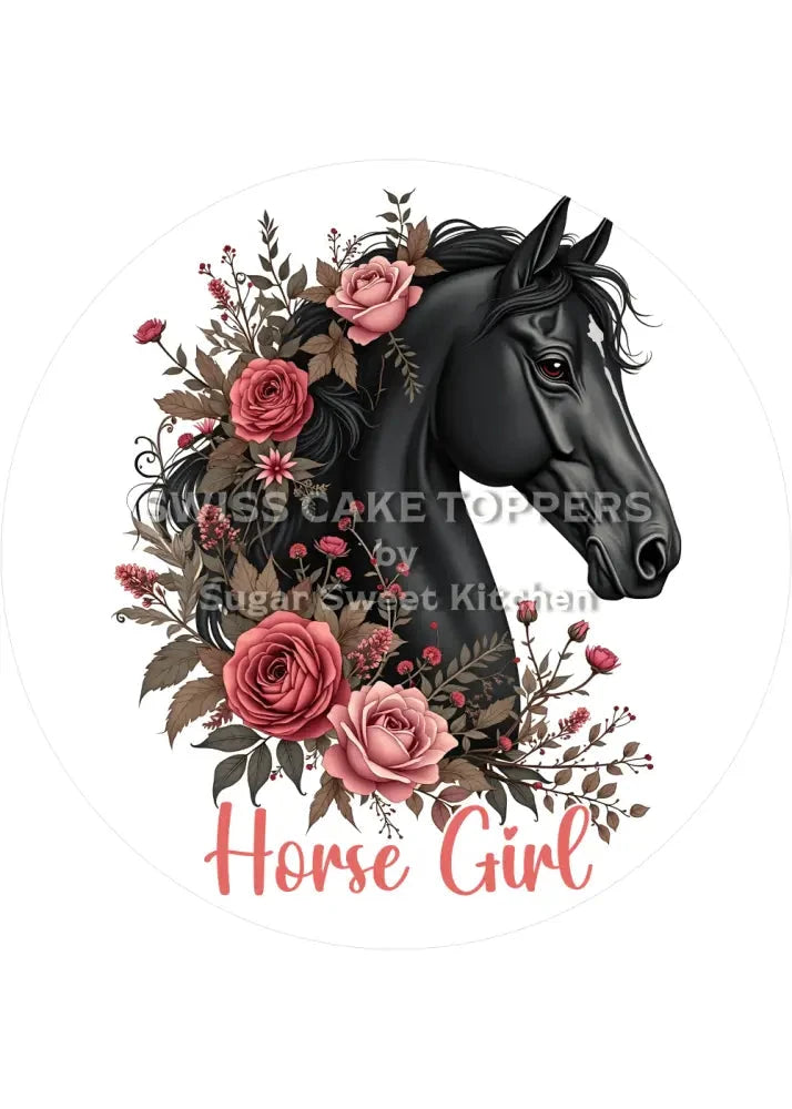 Einzigartiger Pferde-Tortenaufleger6 - personalisierbar - Fondant- Torten- & Cupcakeaufleger Sugar Sweet Kitchen