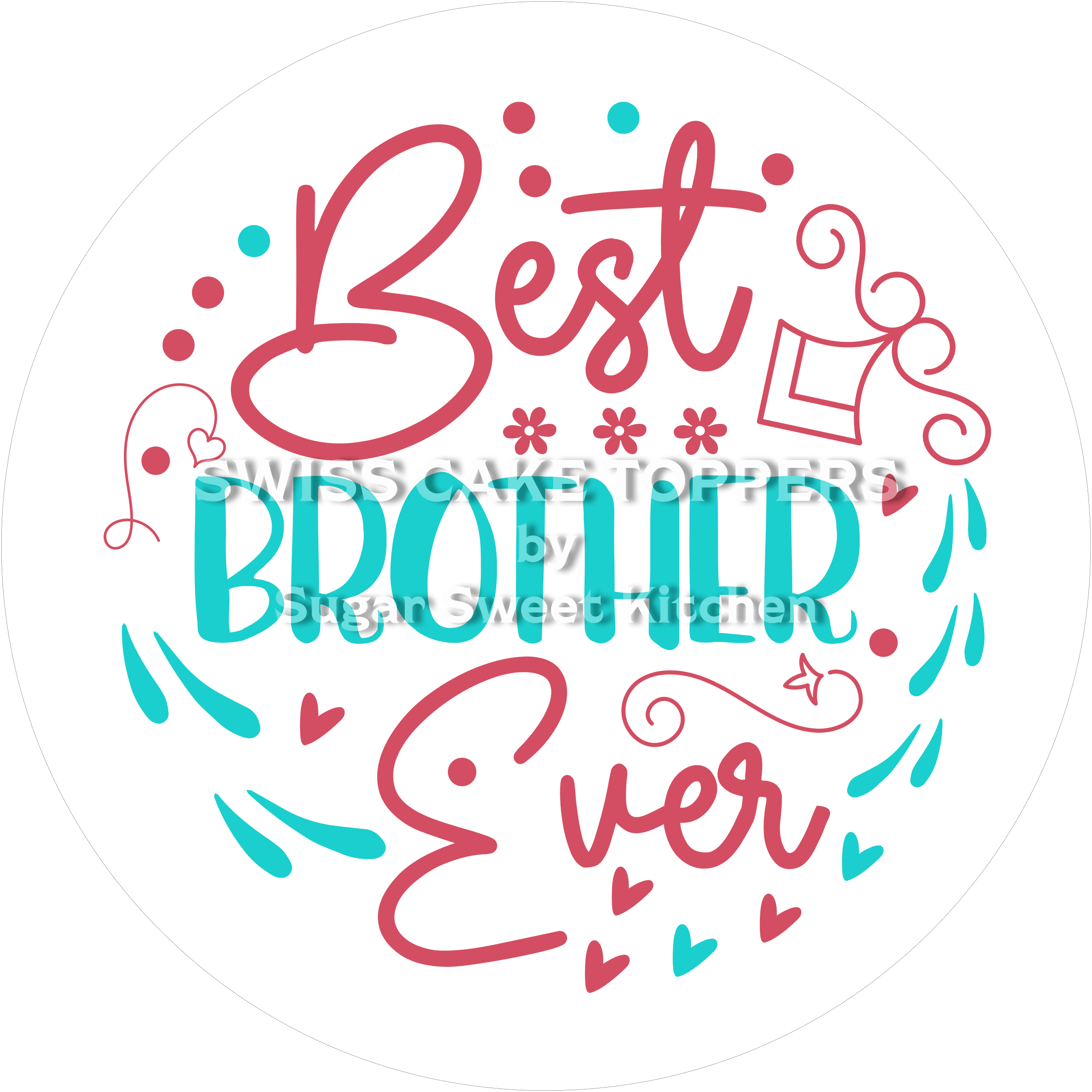 Einzigartiger Tortenaufleger für die Familie11 - personalisierbar - Fondant- Torten- & Cupcakeaufleger Sugar Sweet