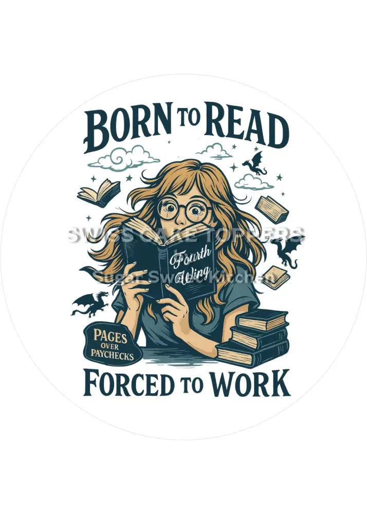 Einzigartiger Tortenaufleger Lesen9 - personalisierbar - Fondant- Torten- & Cupcakeaufleger Sugar Sweet Kitchen