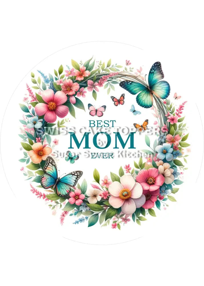 Einzigartiger Tortenaufleger zum Muttertag3 - personalisierbar - Fondant- Torten- & Cupcakeaufleger Sugar Sweet Kitchen