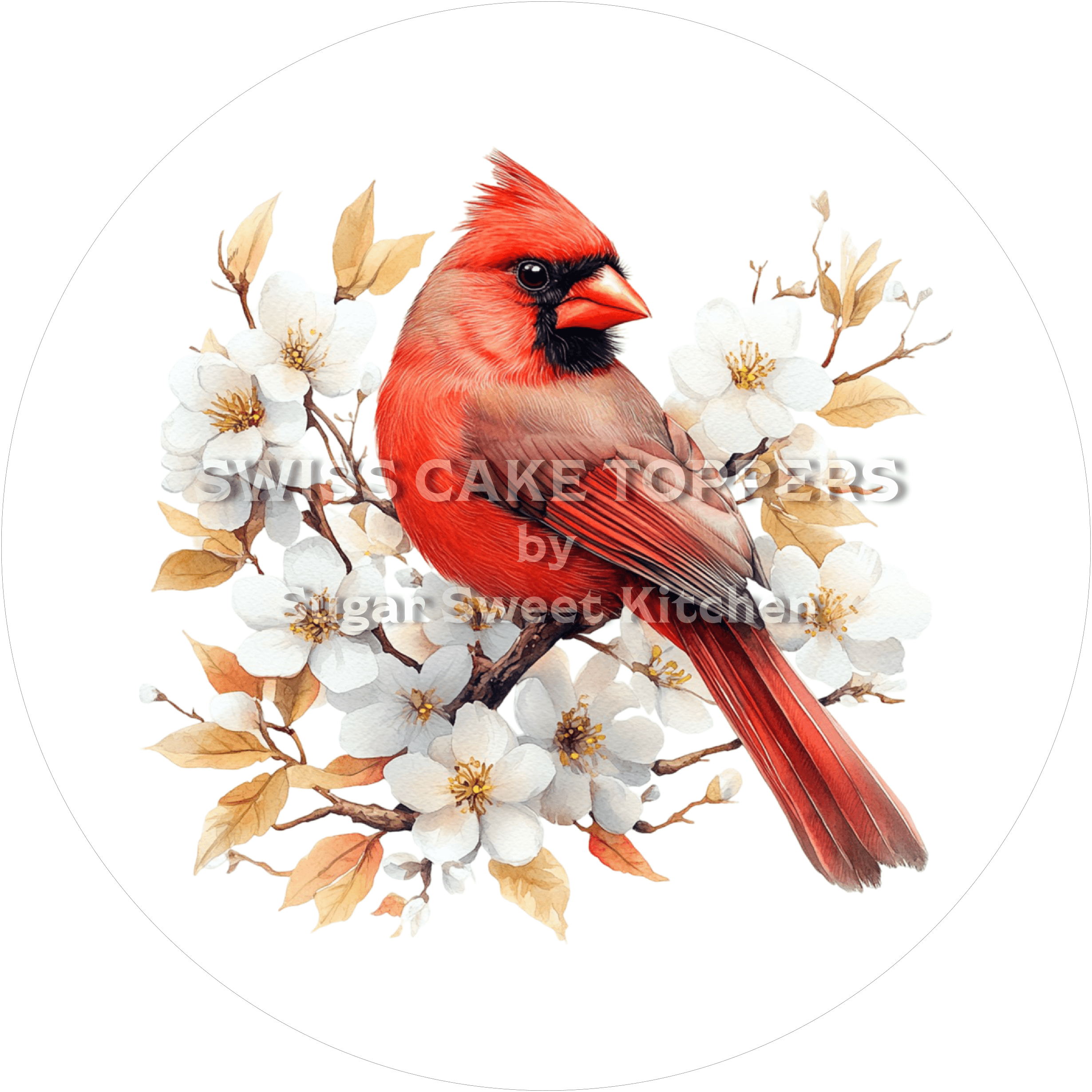 Einzigartiger Vogel-Tortenaufleger4 - personalisierbar - Fondant- Torten- & Cupcakeaufleger Sugar Sweet Kitchen