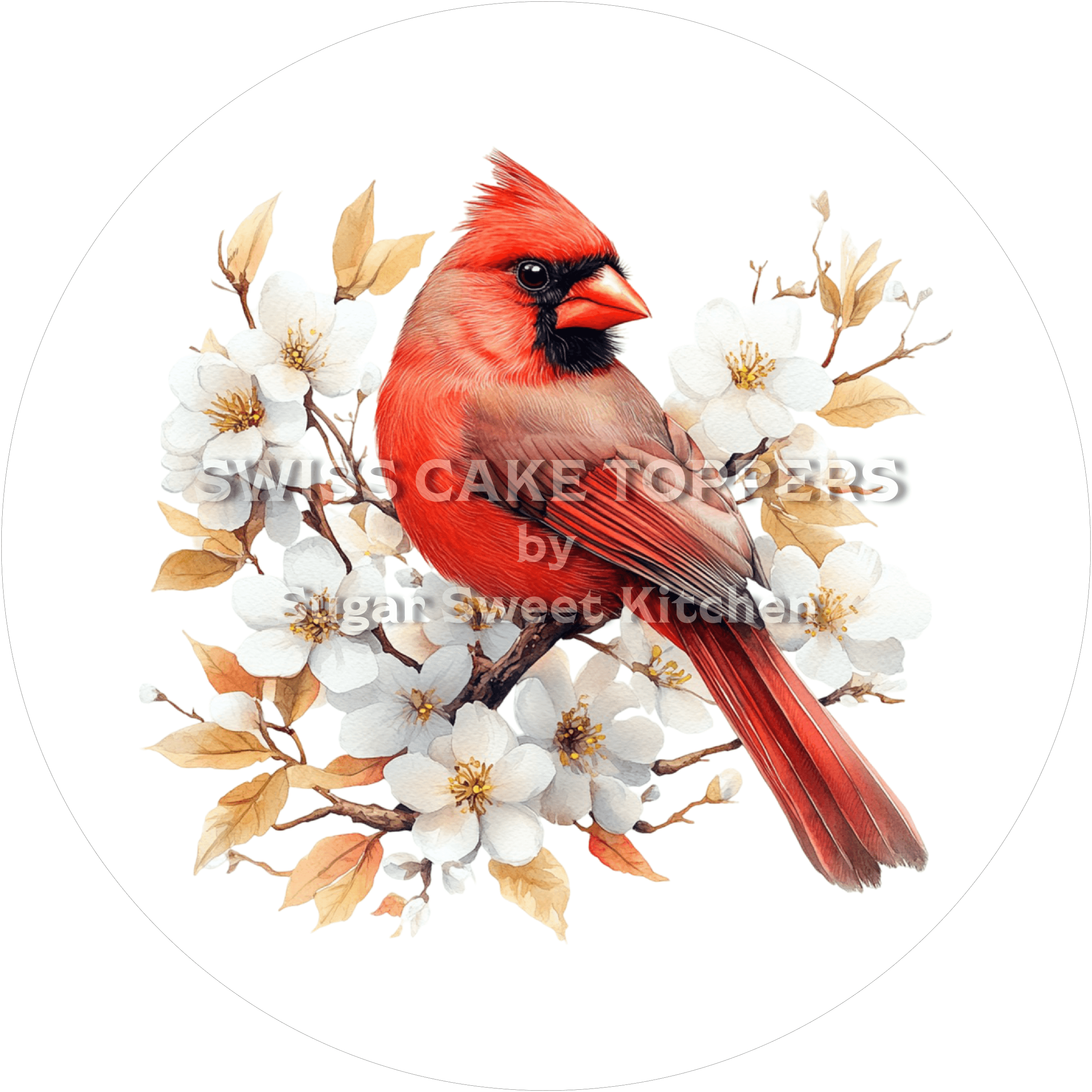 Einzigartiger Vogel-Tortenaufleger4 - personalisierbar - Fondant- Torten- & Cupcakeaufleger Sugar Sweet Kitchen