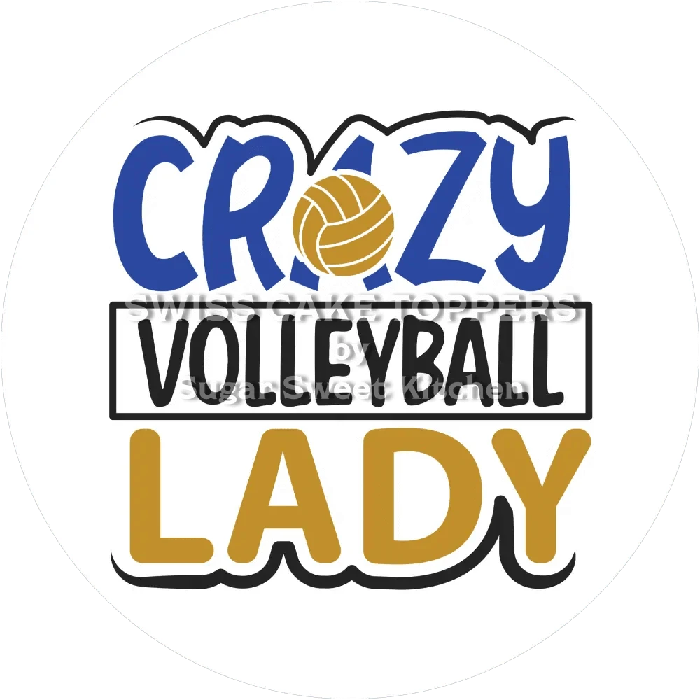 Einzigartiger Volleyball-Tortenaufleger3 - personalisierbar - Fondant- Torten- & Cupcakeaufleger Sugar Sweet Kitchen