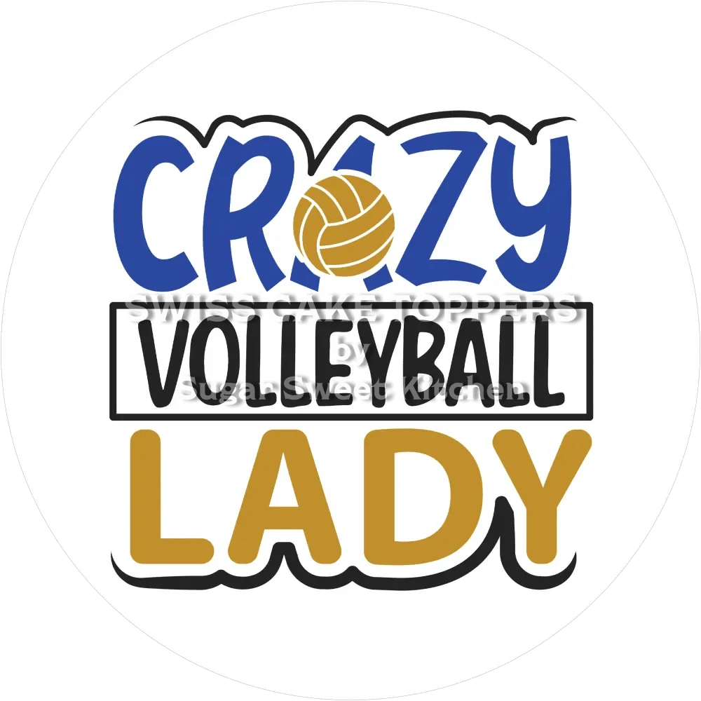 Einzigartiger Volleyball-Tortenaufleger3 - personalisierbar - Fondant- Torten- & Cupcakeaufleger Sugar Sweet Kitchen