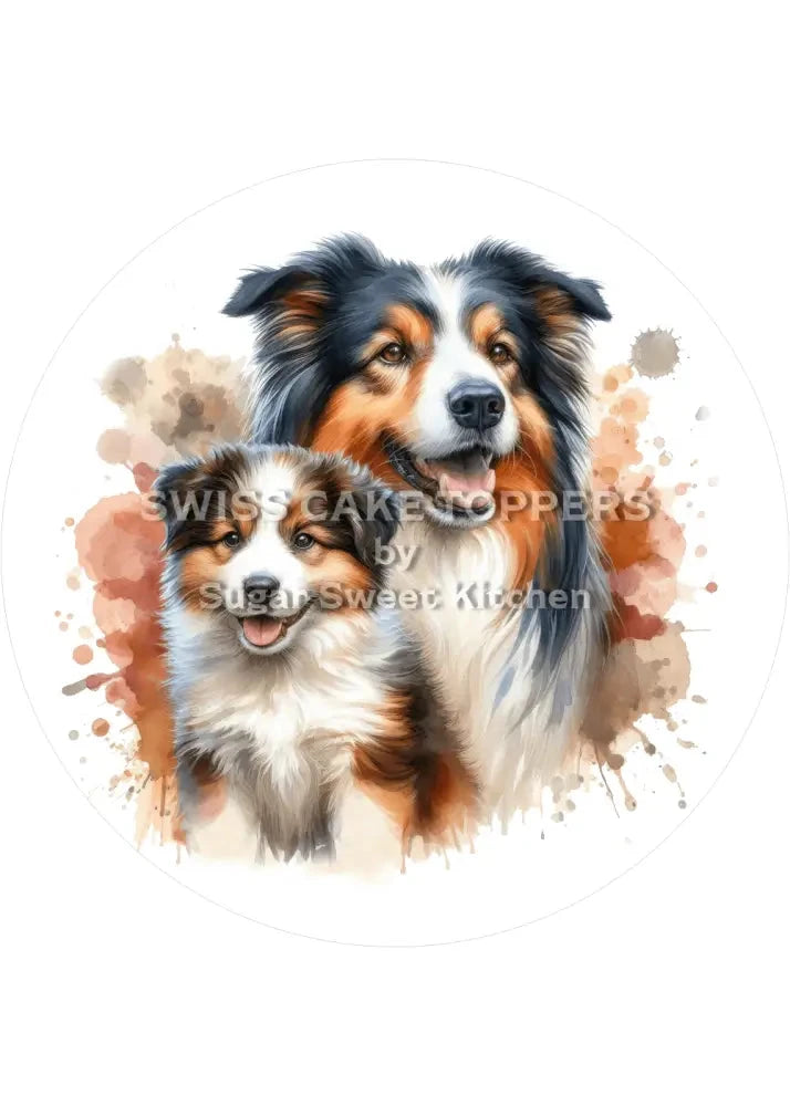 Entzückender Hunde-Tortenaufleger19 - personalisierbar - Fondant- Torten- & Cupcakeaufleger Sugar Sweet Kitchen