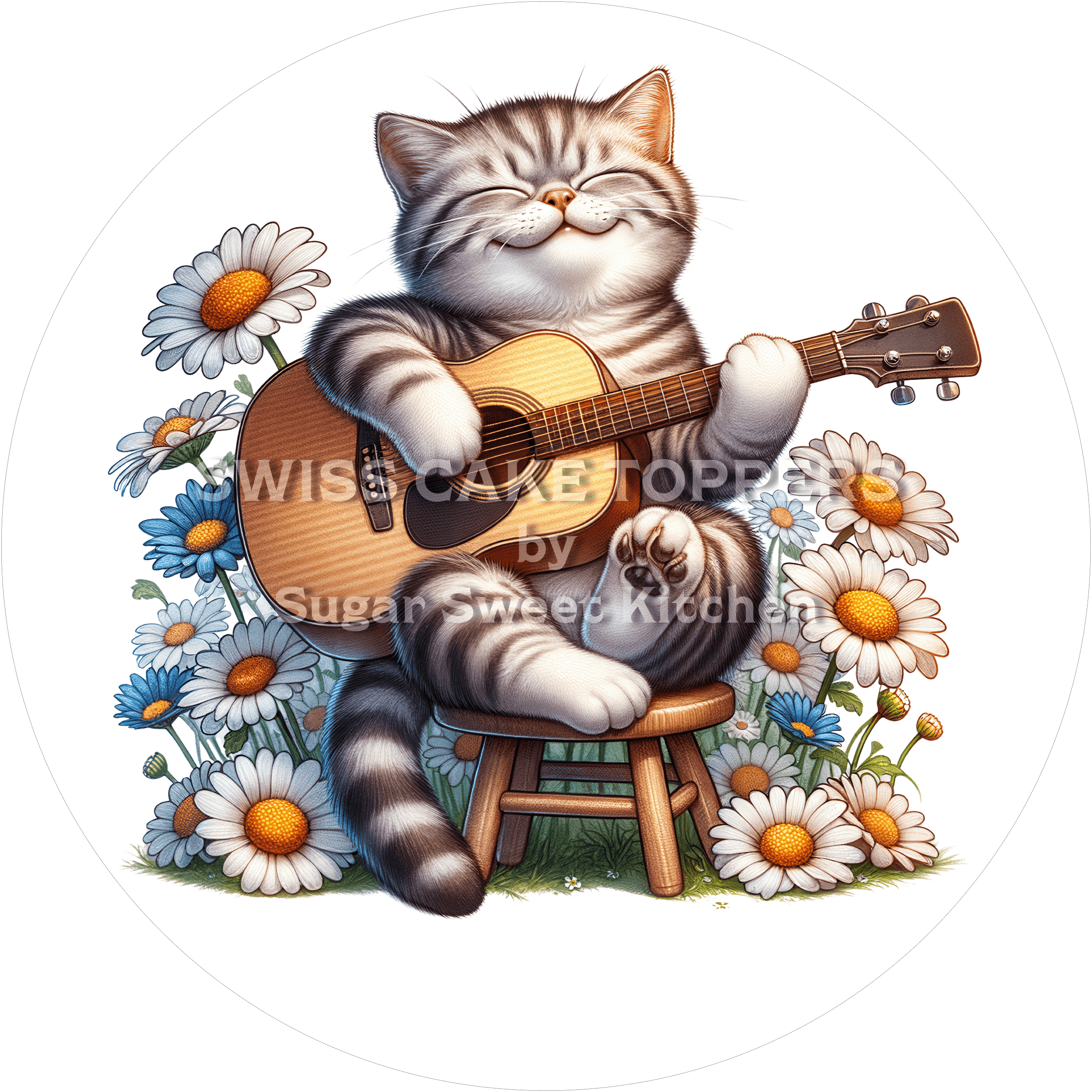 Entzückender Tortenaufleger Musik24 - personalisierbar - Fondant- Torten- & Cupcakeaufleger Sugar Sweet Kitchen