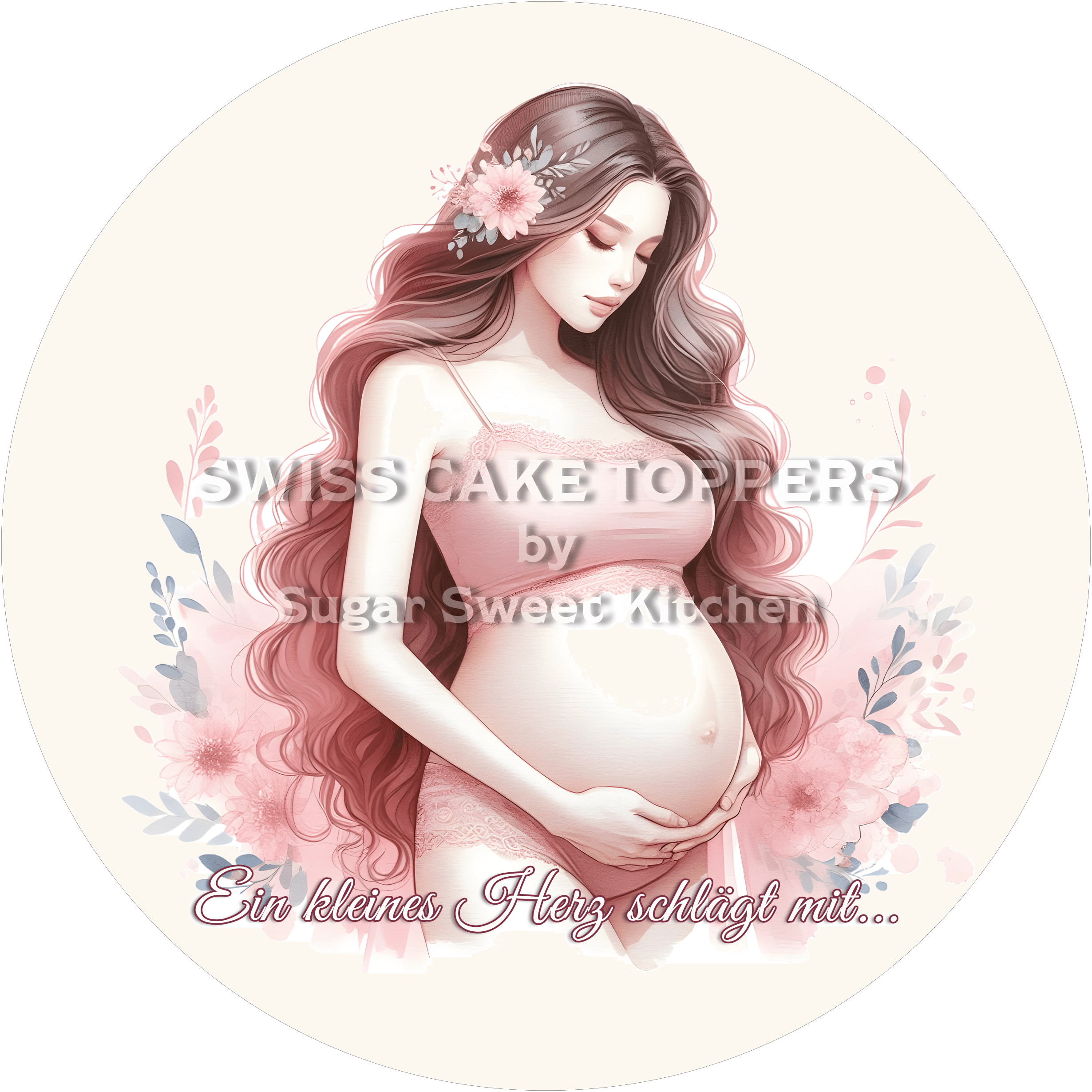 Exklusiver Baby-News-Tortenaufleger2 - personalisierbar - Fondant- Torten- & Cupcakeaufleger Sugar Sweet Kitchen
