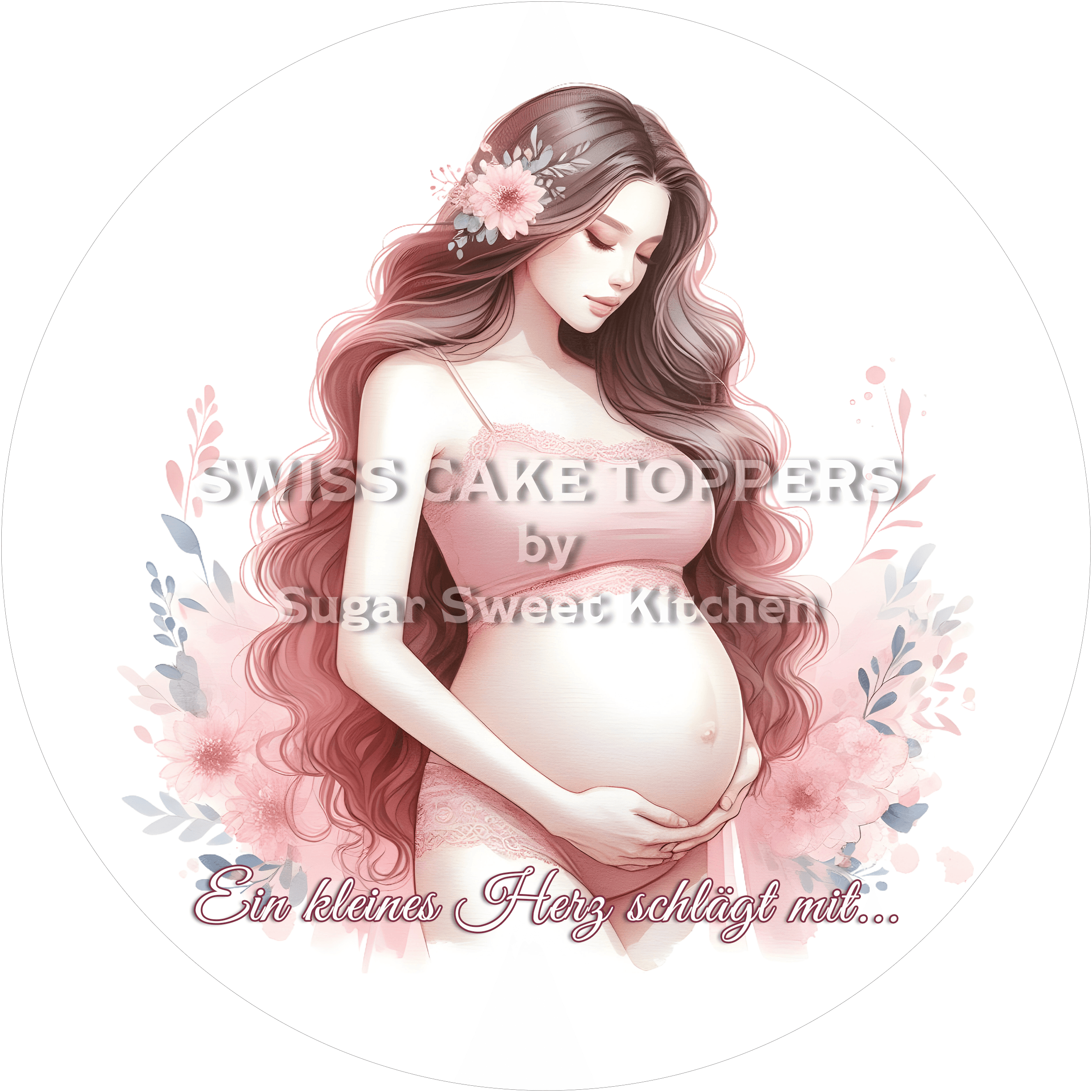 Exklusiver Baby-News-Tortenaufleger2 - personalisierbar - Fondant- Torten- & Cupcakeaufleger Sugar Sweet Kitchen