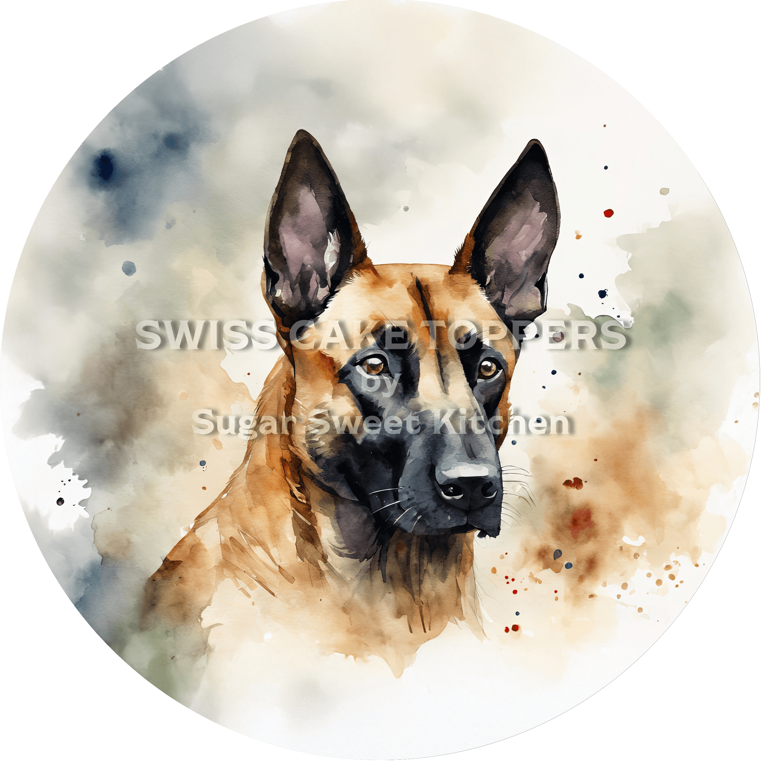 Exklusiver Hunde-Tortenaufleger14 - personalisierbar - Fondant- Torten- & Cupcakeaufleger Sugar Sweet Kitchen