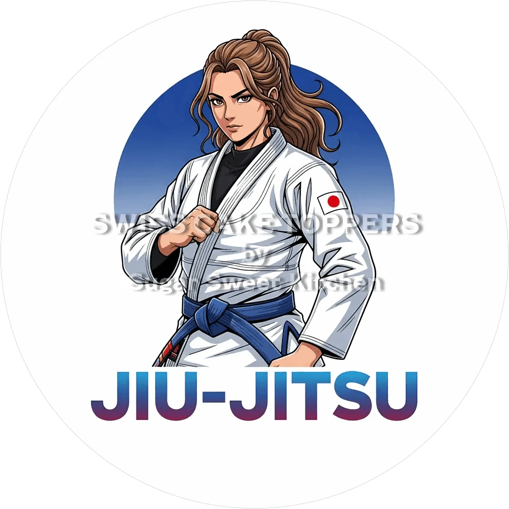 Exklusiver Jiu-Jitsu-Tortenaufleger6 - personalisierbar - Fondant- Torten- & Cupcakeaufleger Sugar Sweet Kitchen